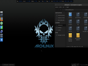 XFWM Arch Blue Skull